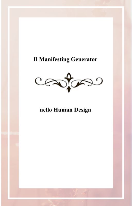 Manifesting Generator - Design Unano