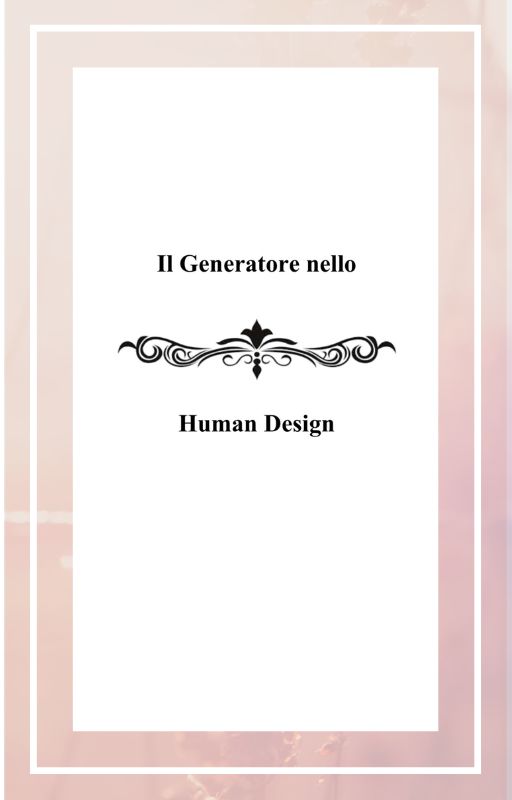 Generatore - Design Umano
